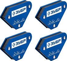 Угольники магнитные для сварочных работ ЗУБР УМ-3 до 4 кг набор 4 шт картинка